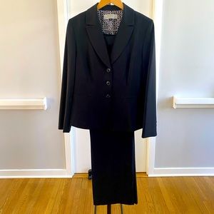 Tahari classic black pantsuit